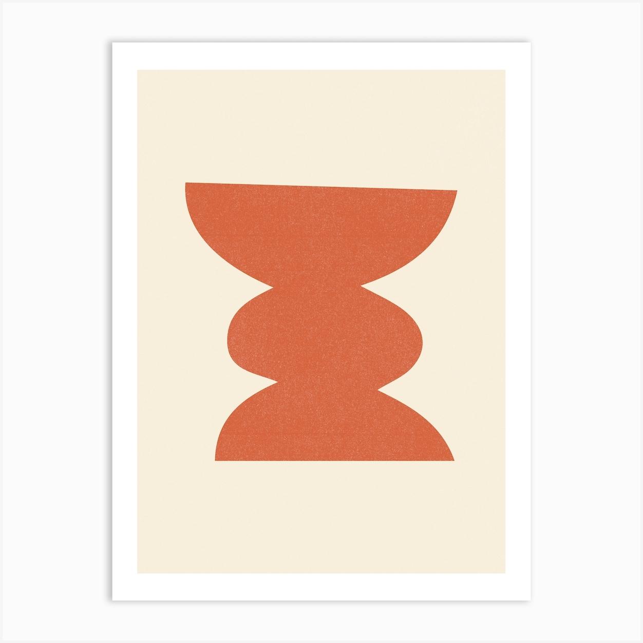 Minimalist Terracotta Art Print Abstract Set of 2 Abstract Print Minimalist Abstract Art Modern Art Printable Wall Art Instant Download Art Print by