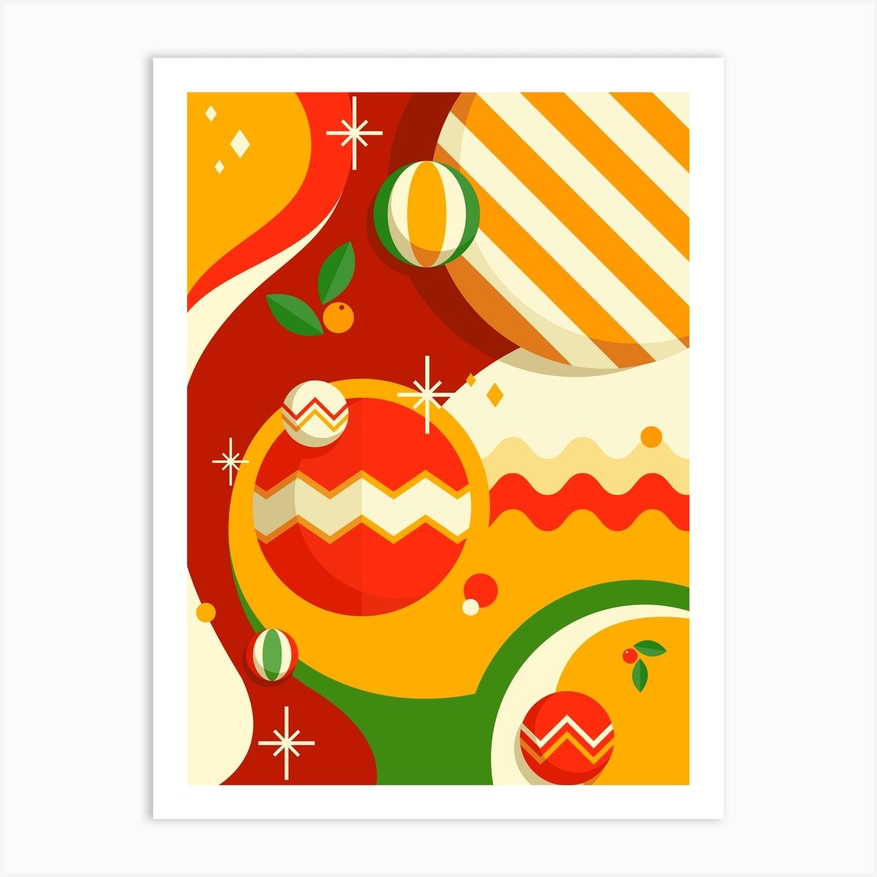 Christmas Decorations Art Print by KurArt