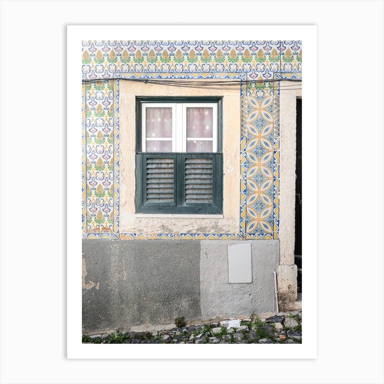 Portuguese Wall Tiles Art Print by Photos By Ville