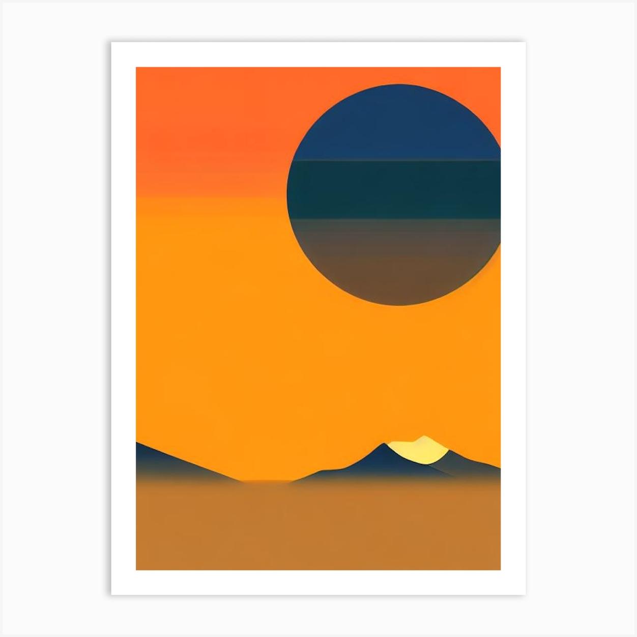 Andasibe Retro Two Tone Art Print by National Park Posters