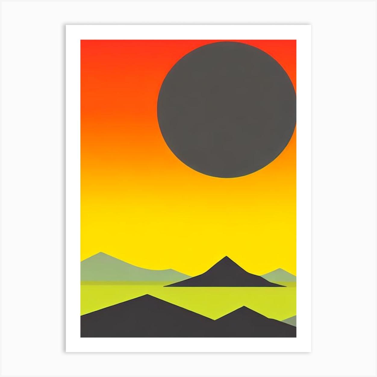 Amboró National Park Bolivia Retro Two Tone Art Print by National Park Posters