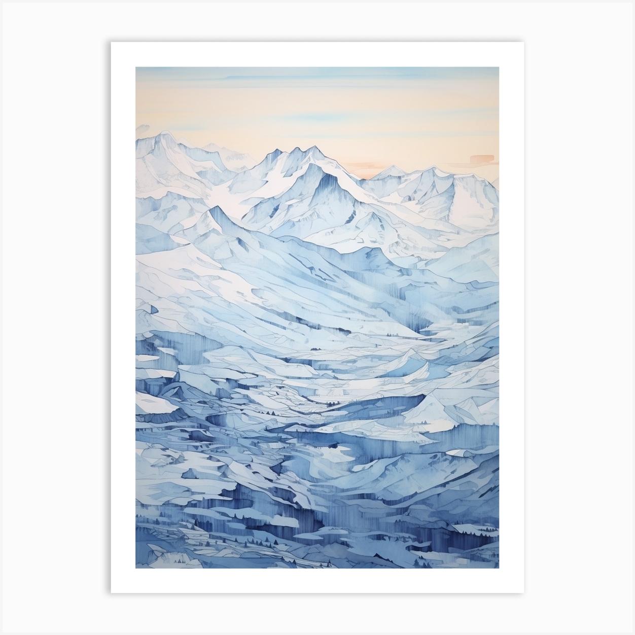 Vanoise National Park France 1 Art Print by Bon Hiver Prints