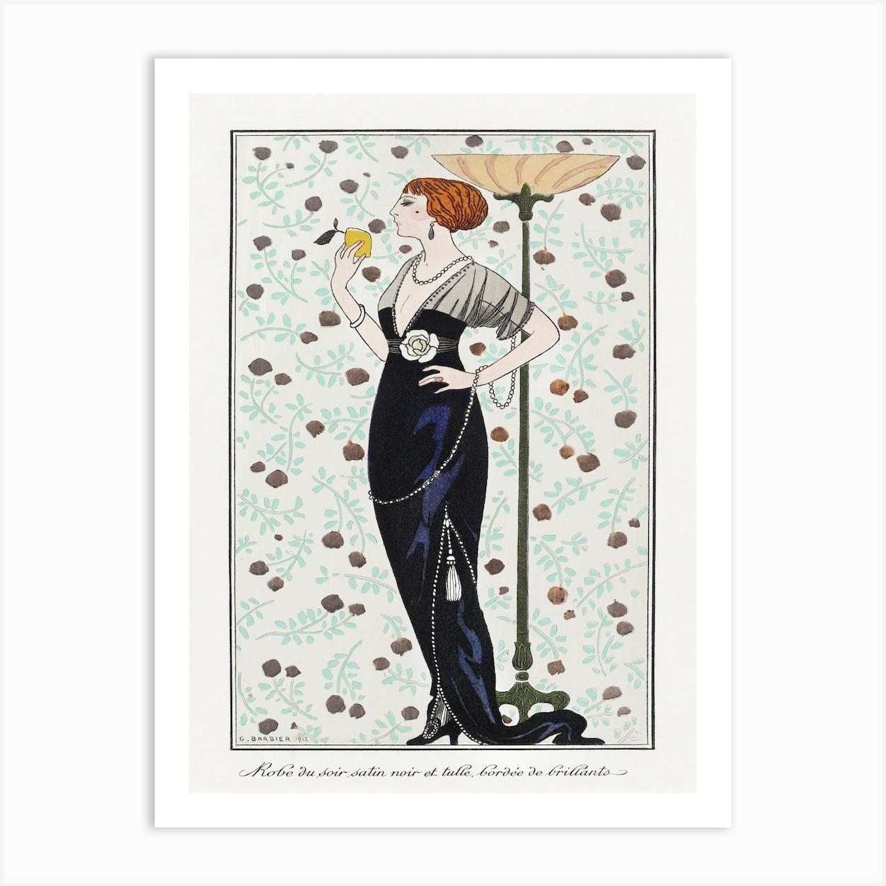 Costumes Parisiens Grande Robe Du Soir From Journal Des Dames Et Des Modes (1913), George Barbier Art Print by Fy! Classic Art Prints and Posters