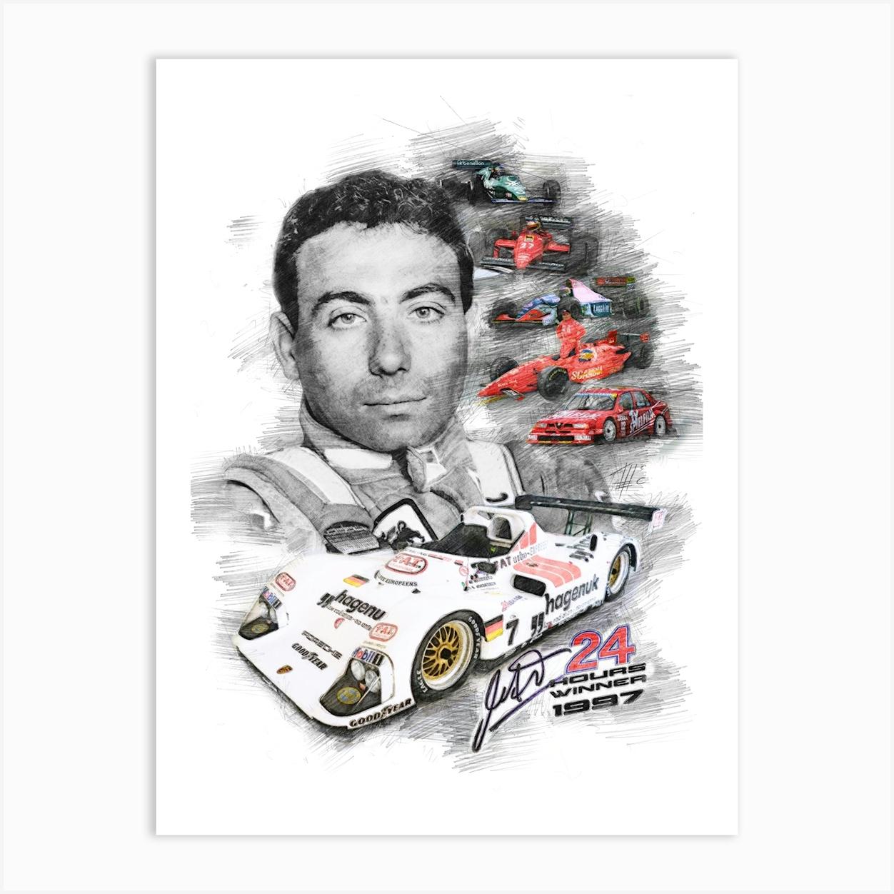 Michele Alboreto 1 Art Print by Theo's Picture Factory