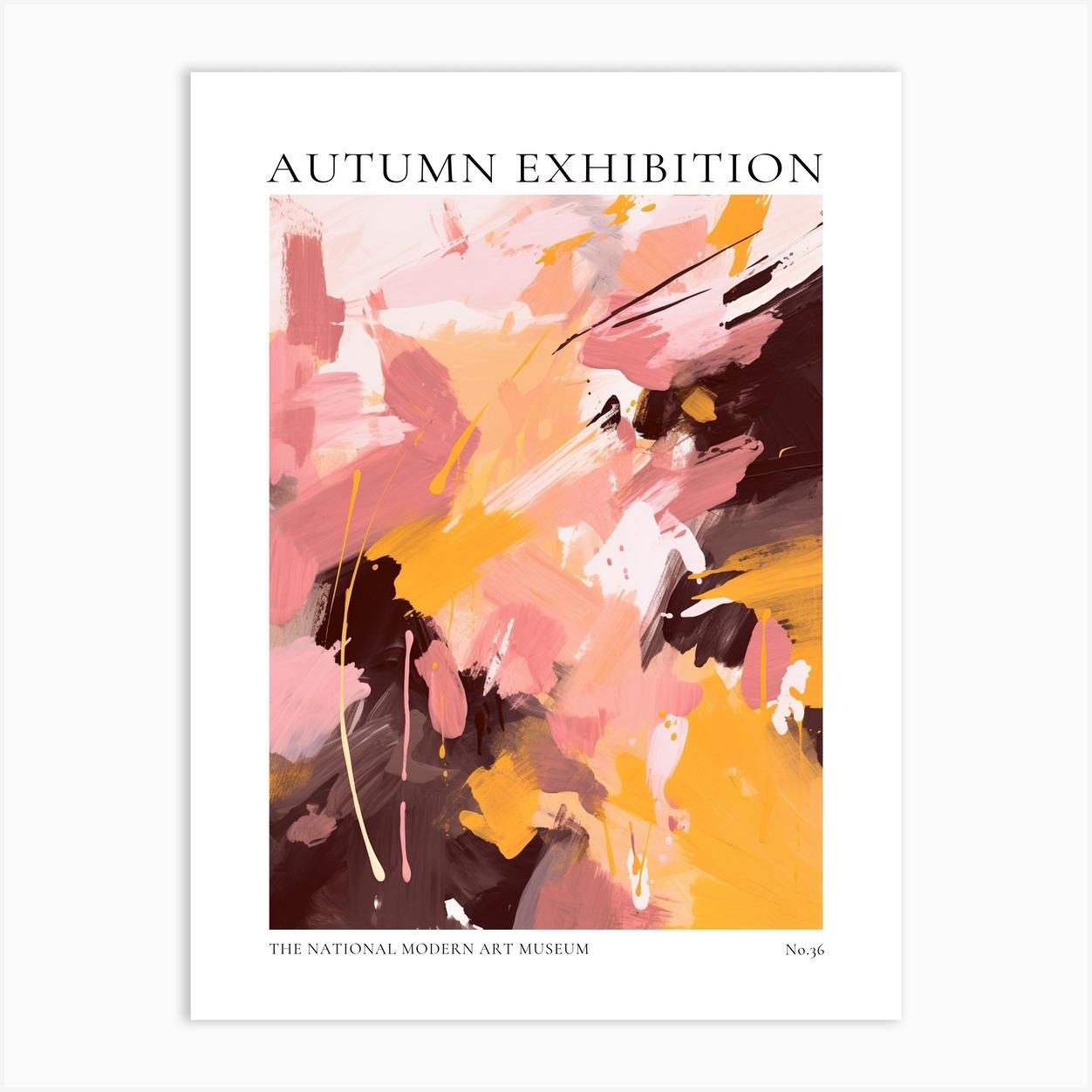 Autumn Exhibition Modern Abstract Poster 36 Art Print by Autumn Aura Prints