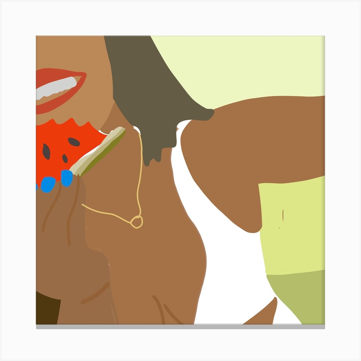 Summer Girl Canvas Print by Mambo