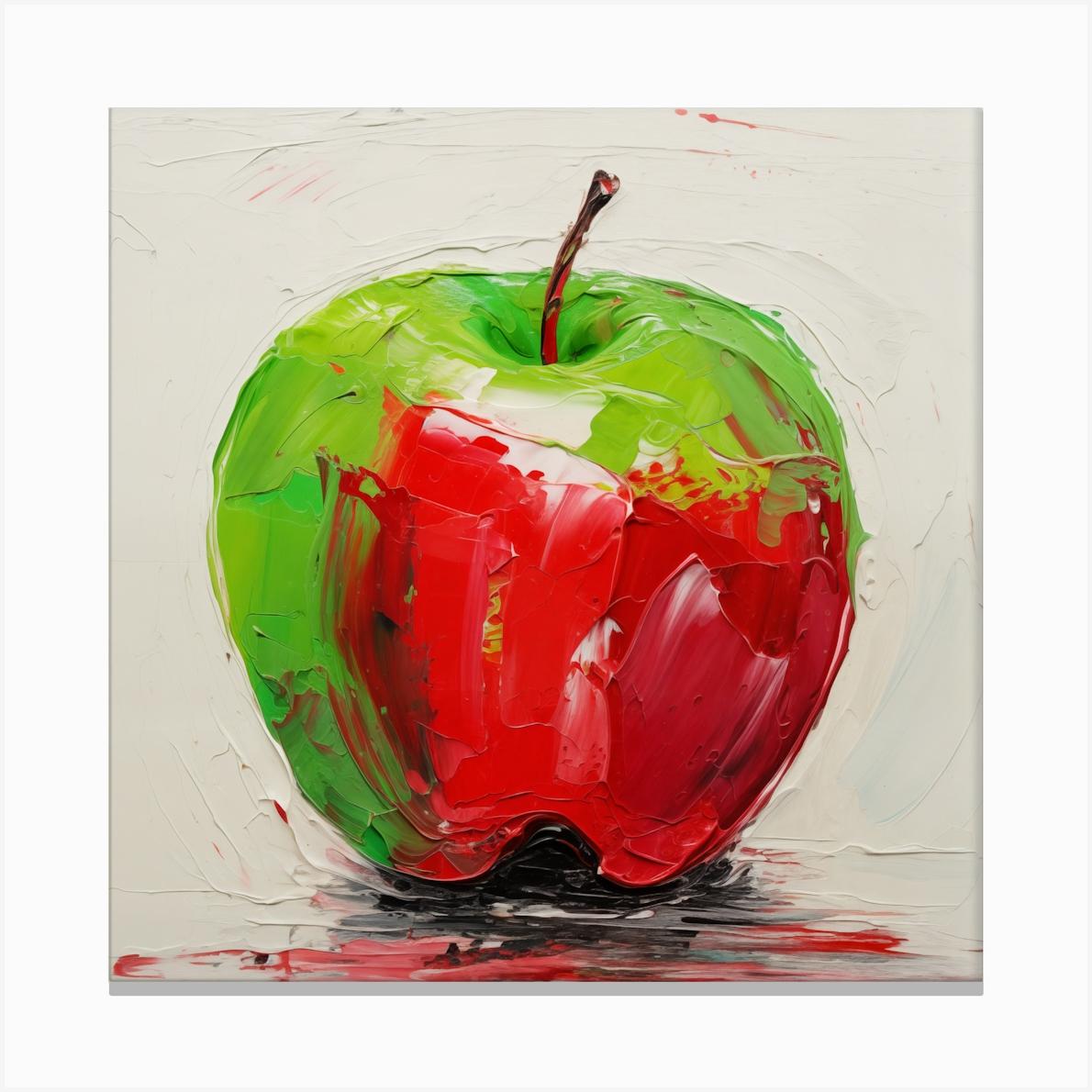 Red Apple Canvas Print by Lika Ramati