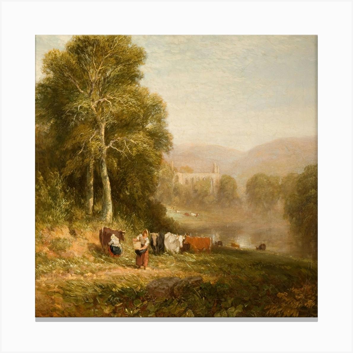 Bolton Abbey (1844), David Cox Canvas Print by Fy! Classic Art Prints and Posters