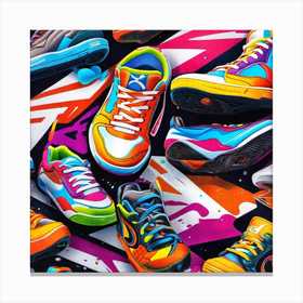 Nike Dunk High アートプリント Nike Dunk High Canvas Print by DC55ART - Fy
