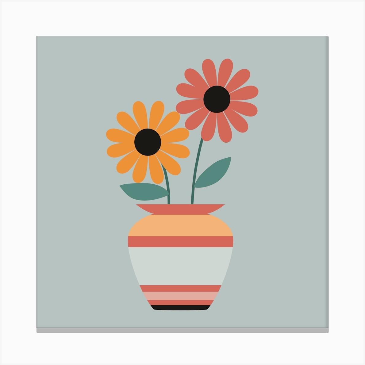 Flowers Canvas Print by Urban Wall Arts