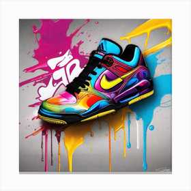 Nike Dunk High Canvas Print by DC55ART - Fy