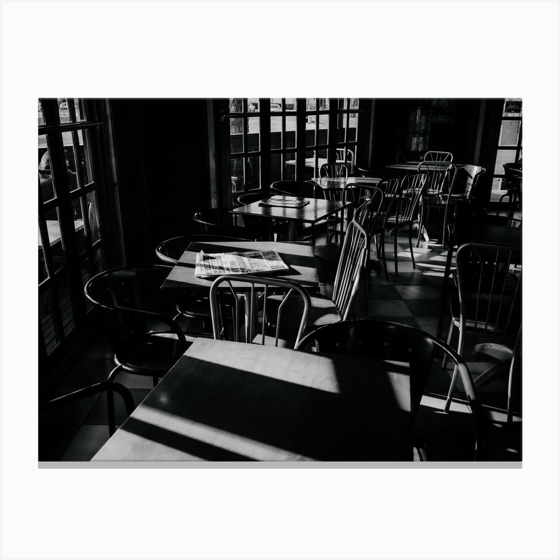 Chairs And Tables Canvas Print by Filipa Leite Rosa