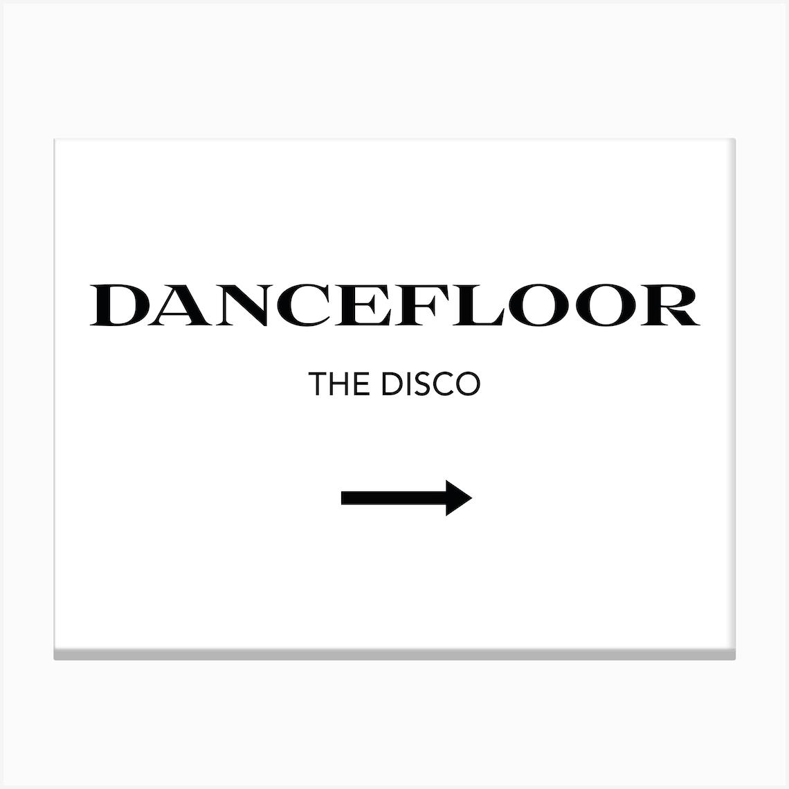 Dancefloor Prada Sign Canvas Print by Mambo