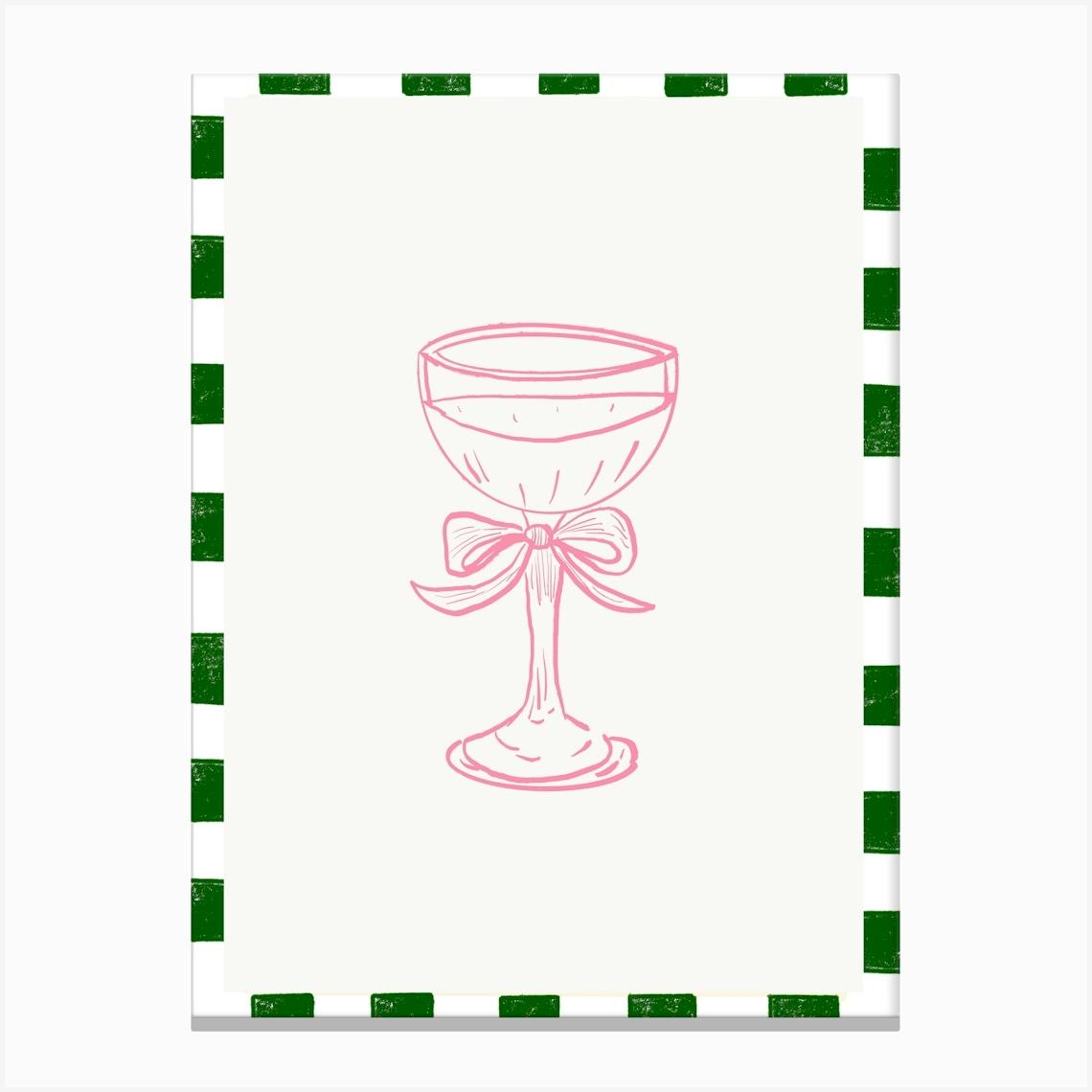 Glass Of Champagne Canvas Print by Lara's Wonderland