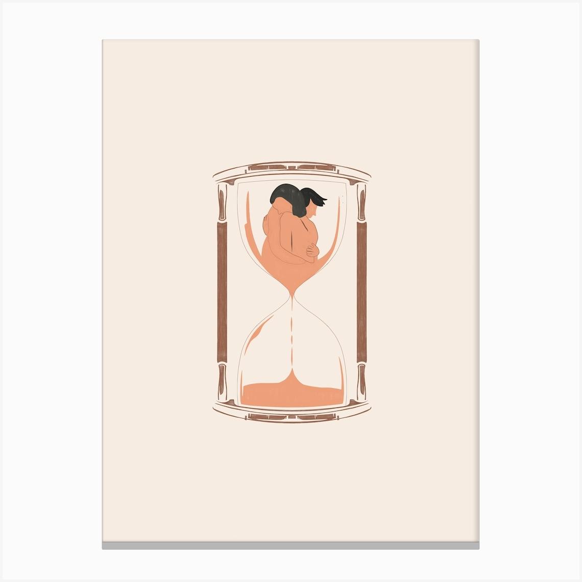 Hourglass Canvas Print by Urban Wall Arts