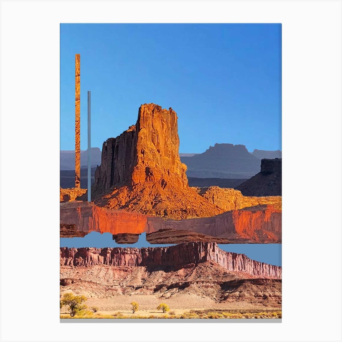 Desert Mesas Canvas Print by Elisabeth Grace