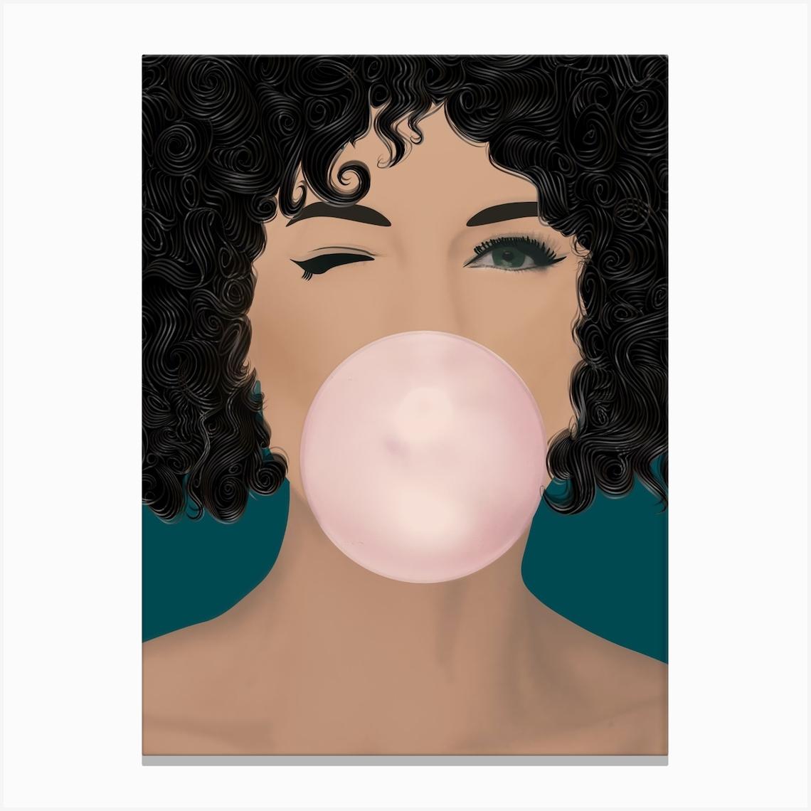 Gum Bubble Canvas Print by Urban Wall Arts