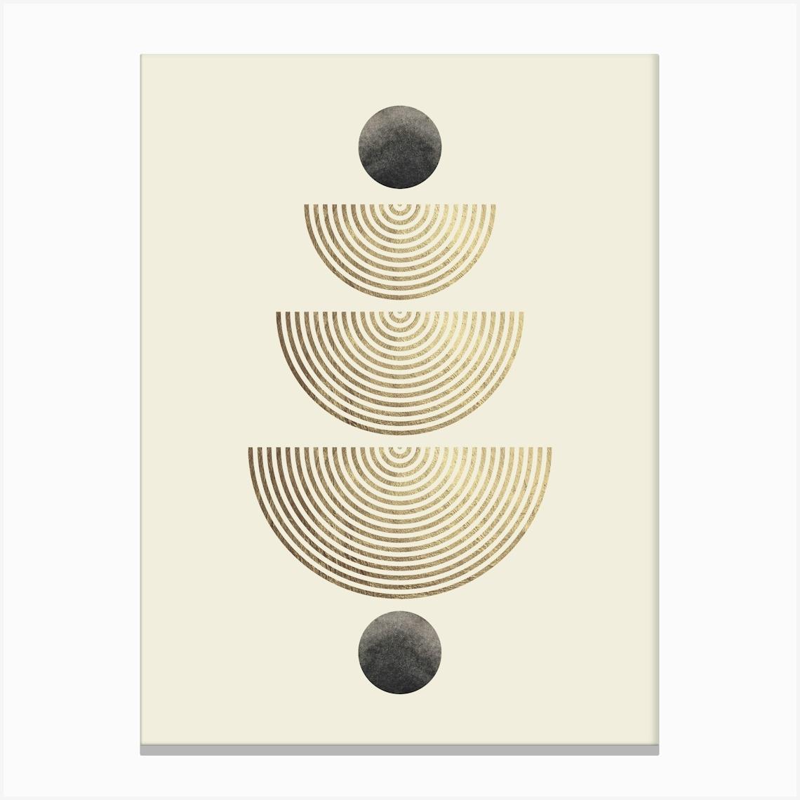 Geometry with lines 5 Canvas Print by Vitor Costa