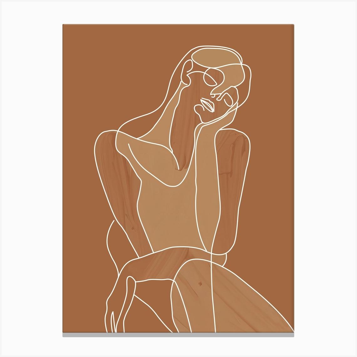 Nap Girl Canvas Print by Doriscici Art