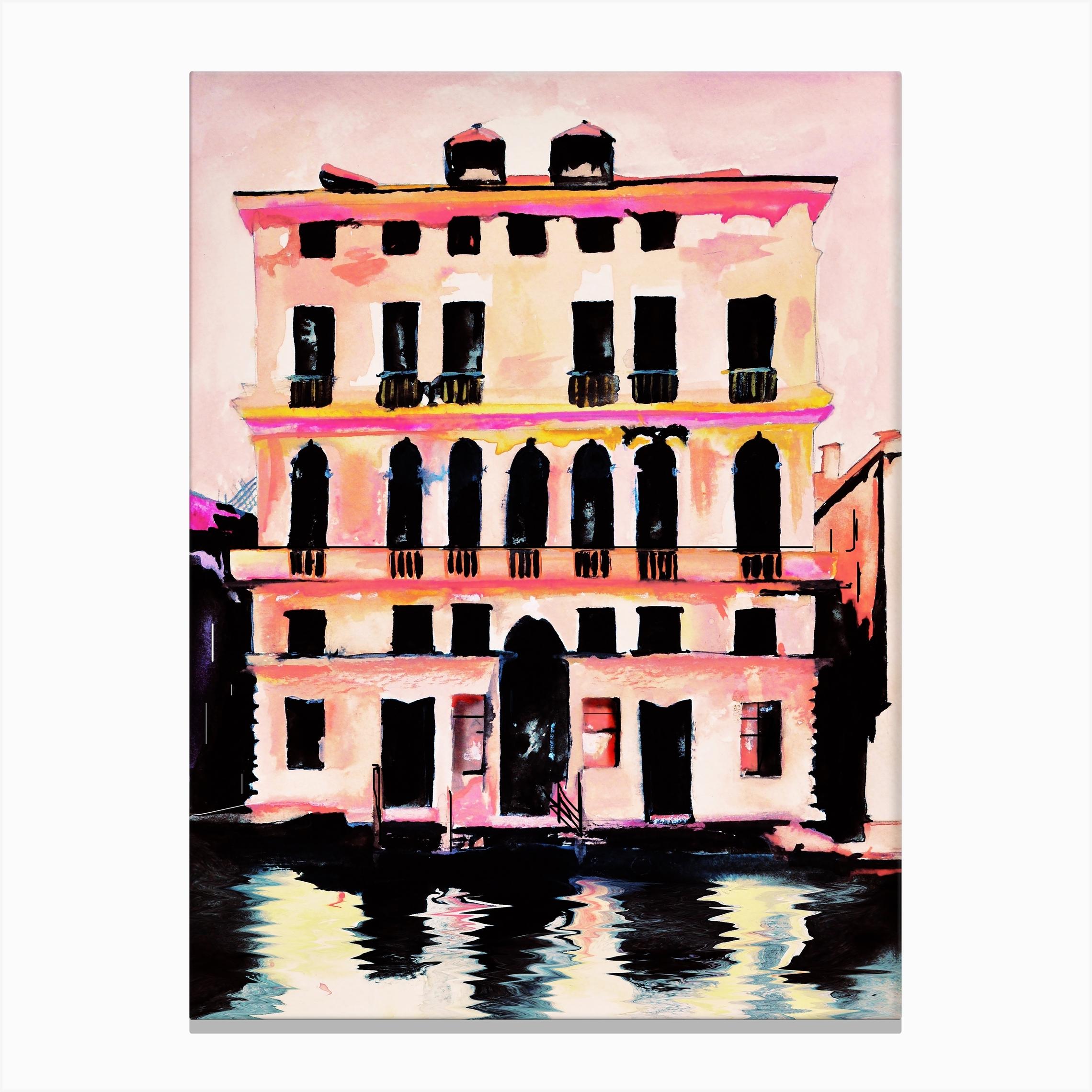 Prada Palazzo Canvas Print by Leigh Viner