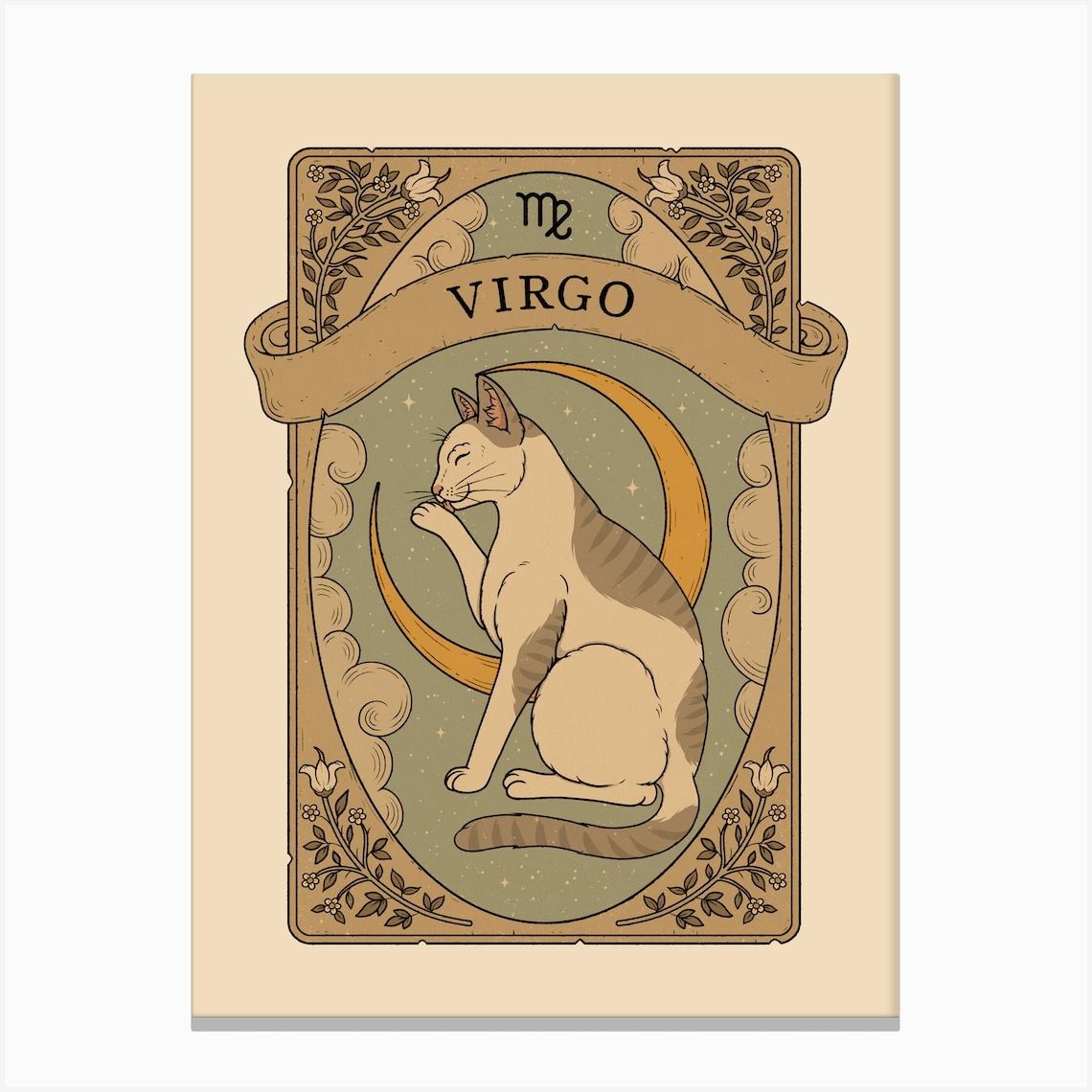 Cats Astrology Virgo Canvas Print by Thiago Corrêa
