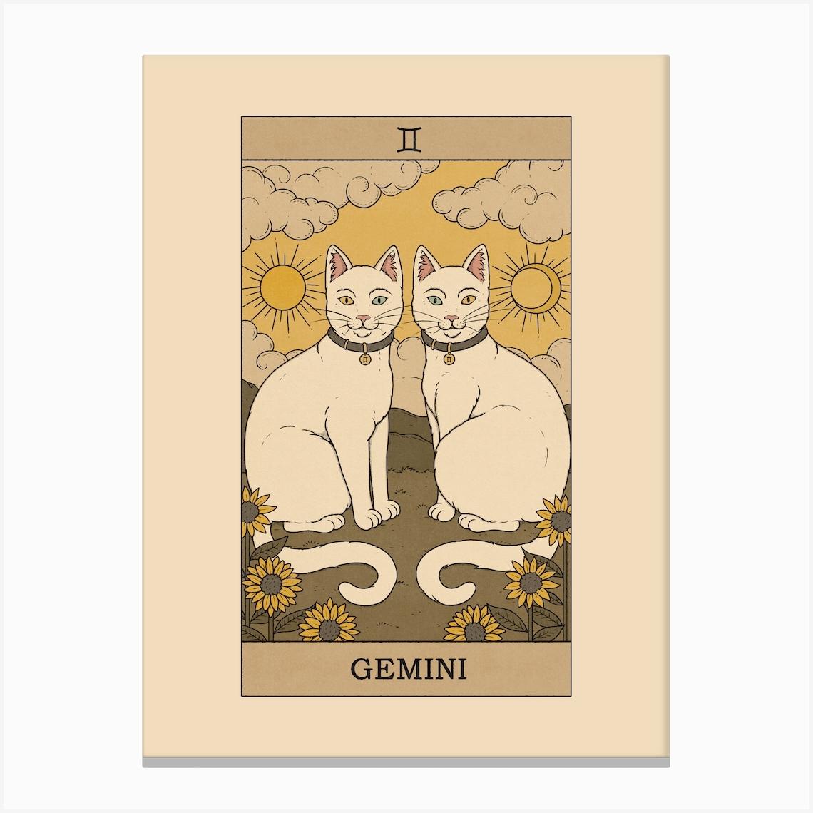 Gemini Cat Canvas Print by Thiago Corrêa