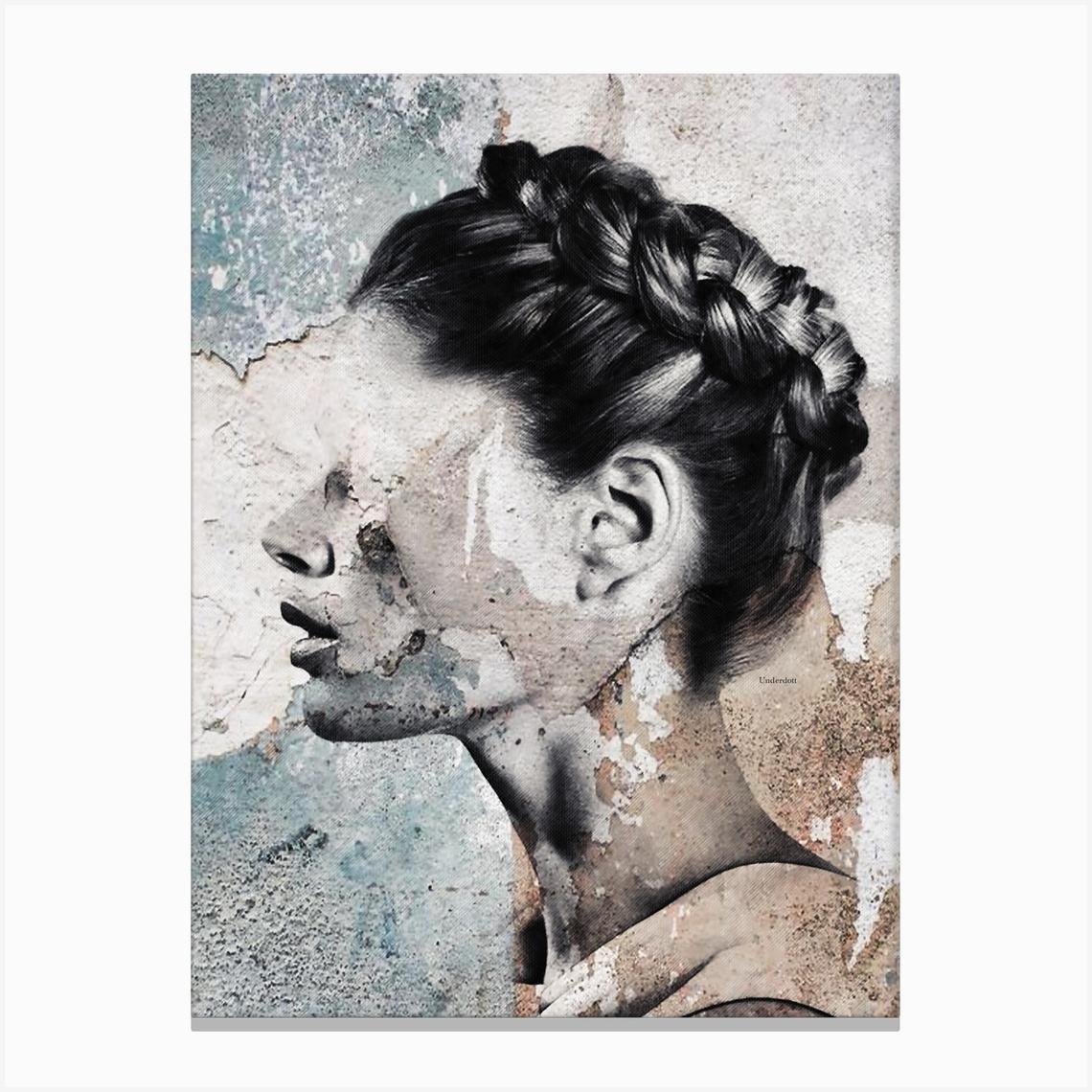 Layers Of Beauty Canvas Print by Underdott Art