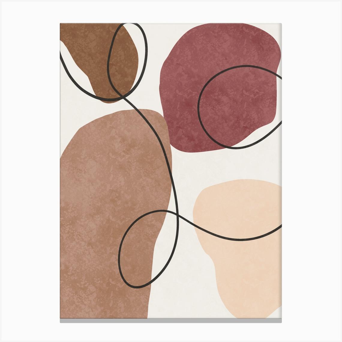 Abstract Shapes Canvas Print by TropicCanvas