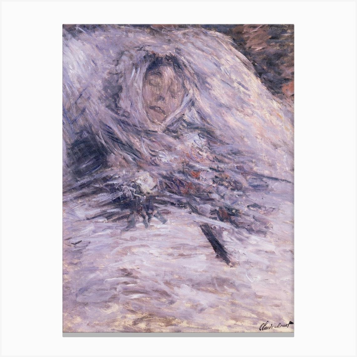 Camille Monet On Her Deathbed (1879), Claude Monet Canvas Print by Fy! Classic Art Prints and Posters
