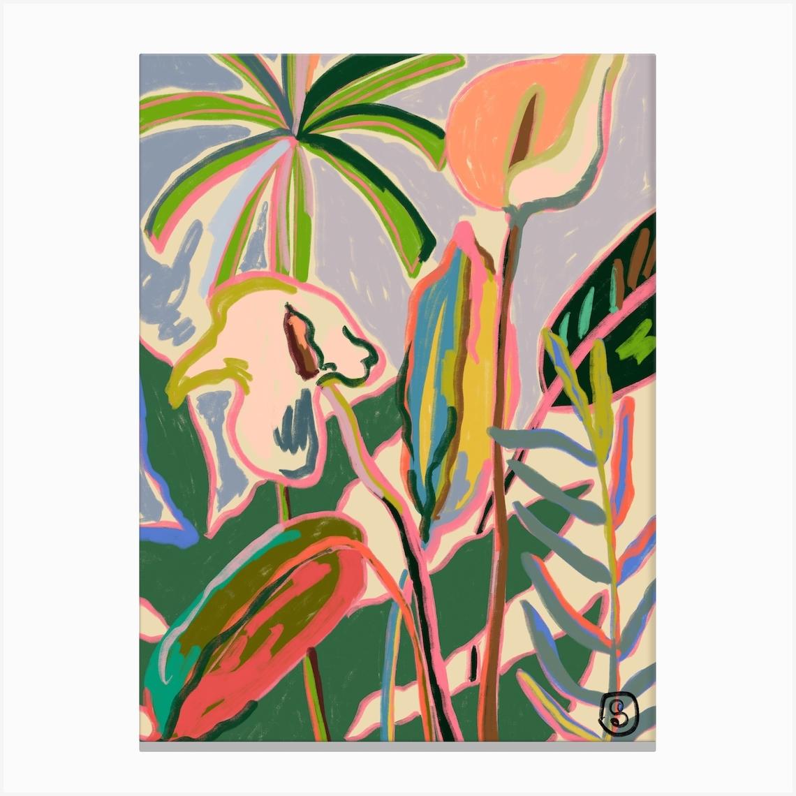 Peace Lily Canvas Print by Sandra Poliakov