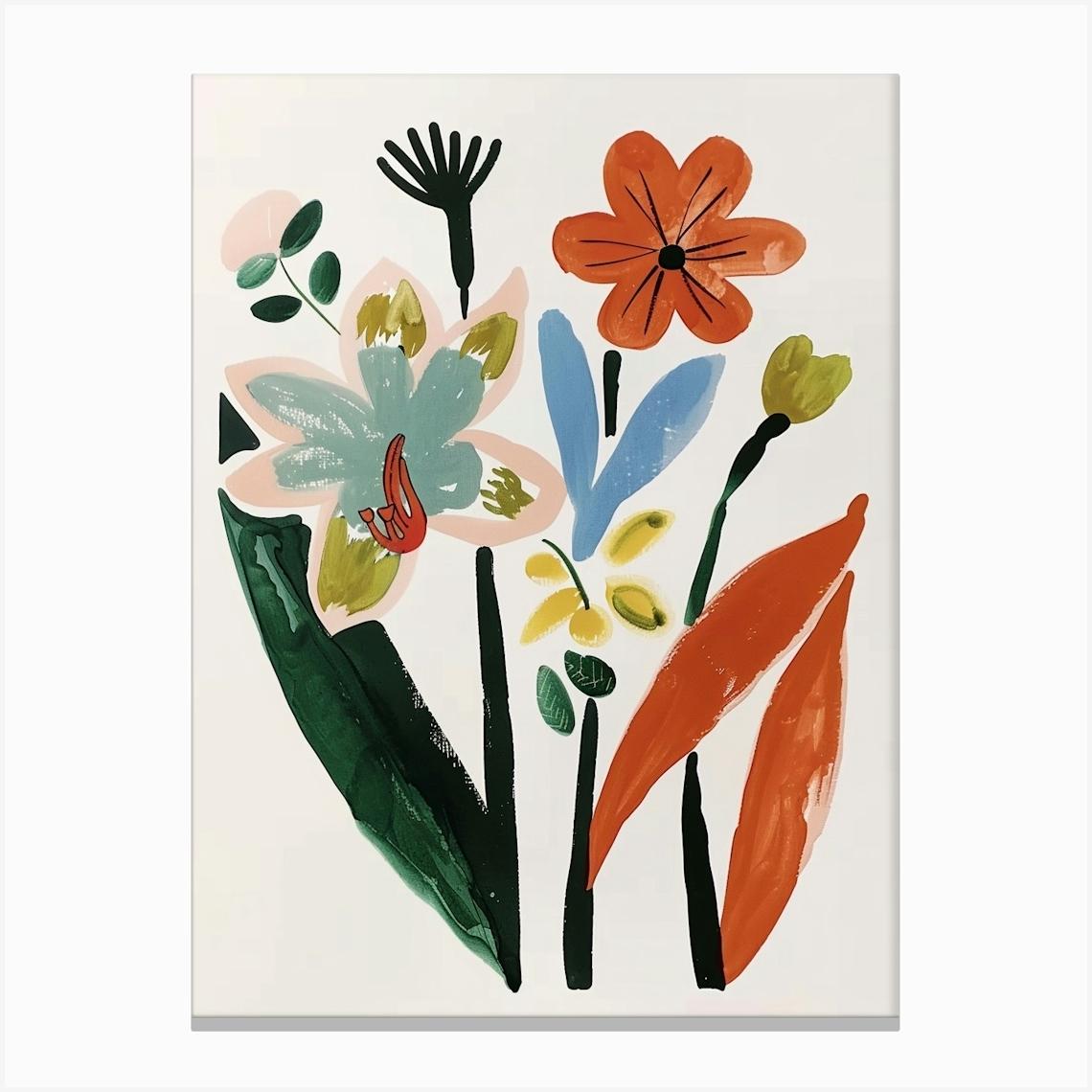 Painted Florals Amaryllis 2 Toile