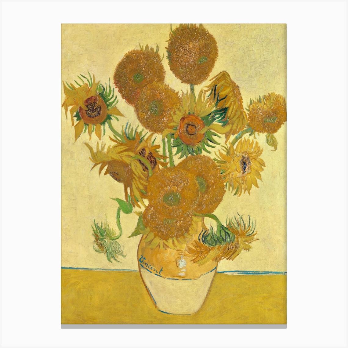 Sunflowers (1888), Vincent Van Gogh Leinwandbild
