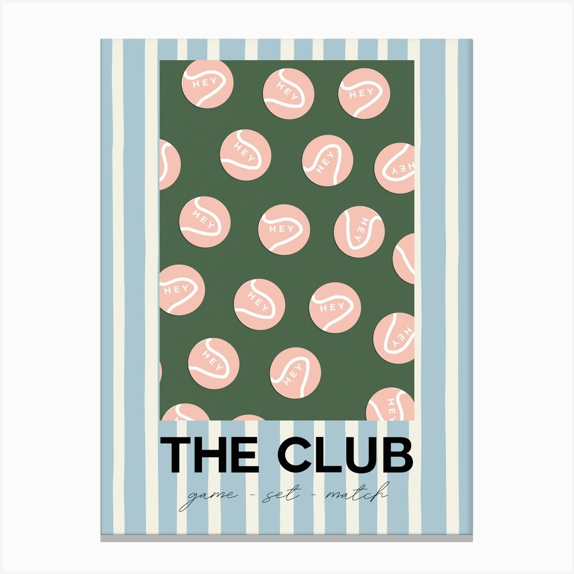 The Tennis Club Canvas Print by KIKIANDNIM