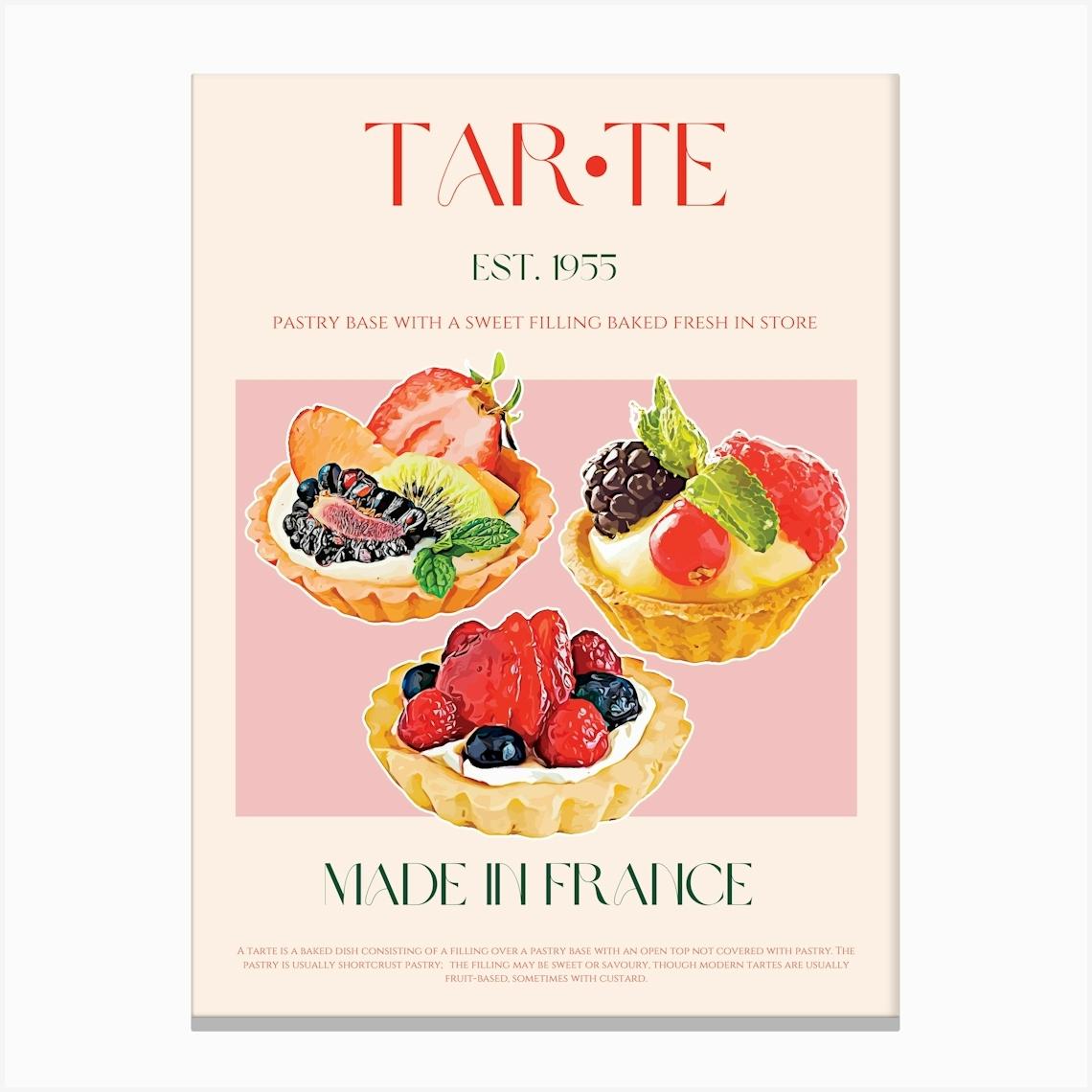 Tarte Mid Century Canvas Print by KOKR Prints