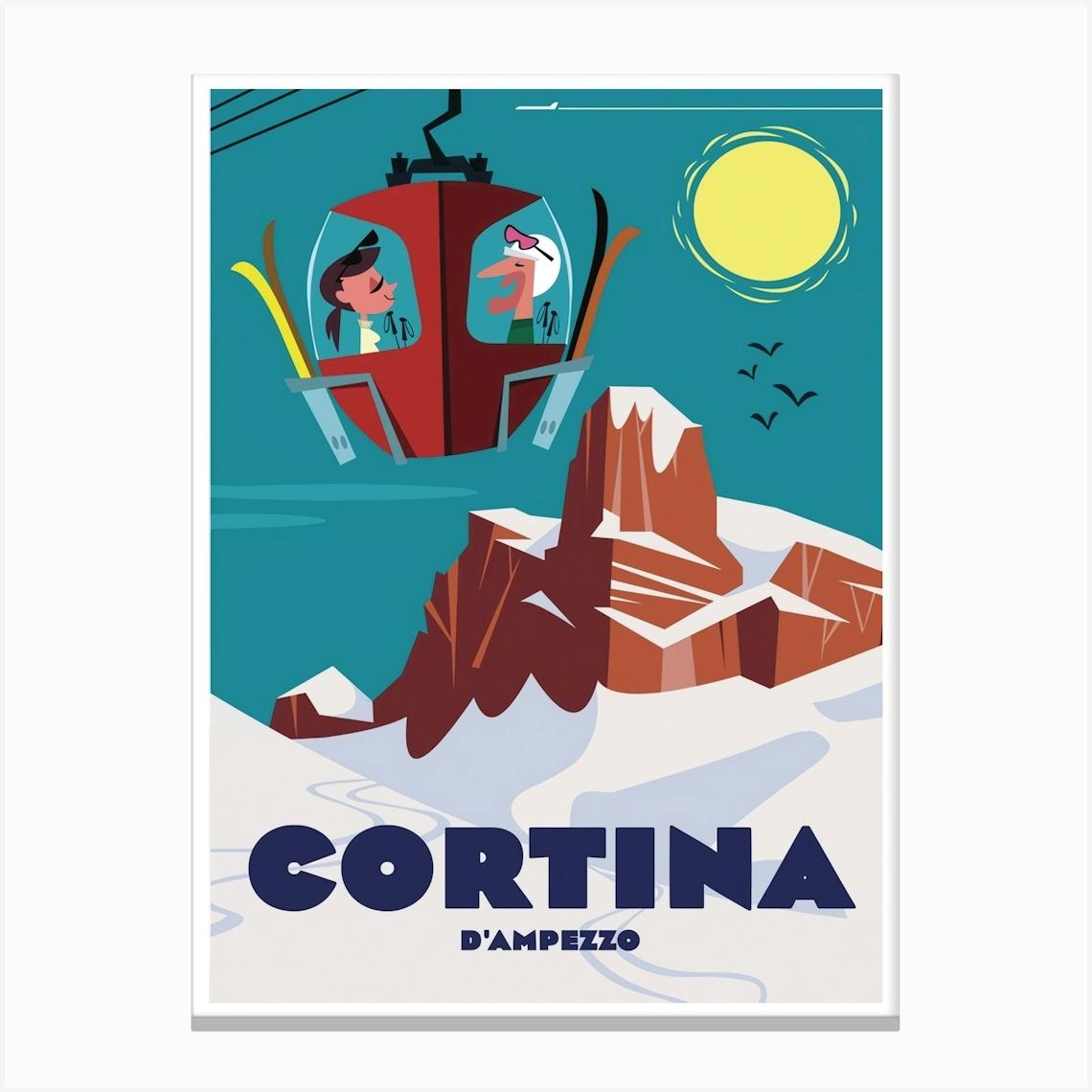 Cortina D Ampezzo Print Canvas Print by Scandinavian Design