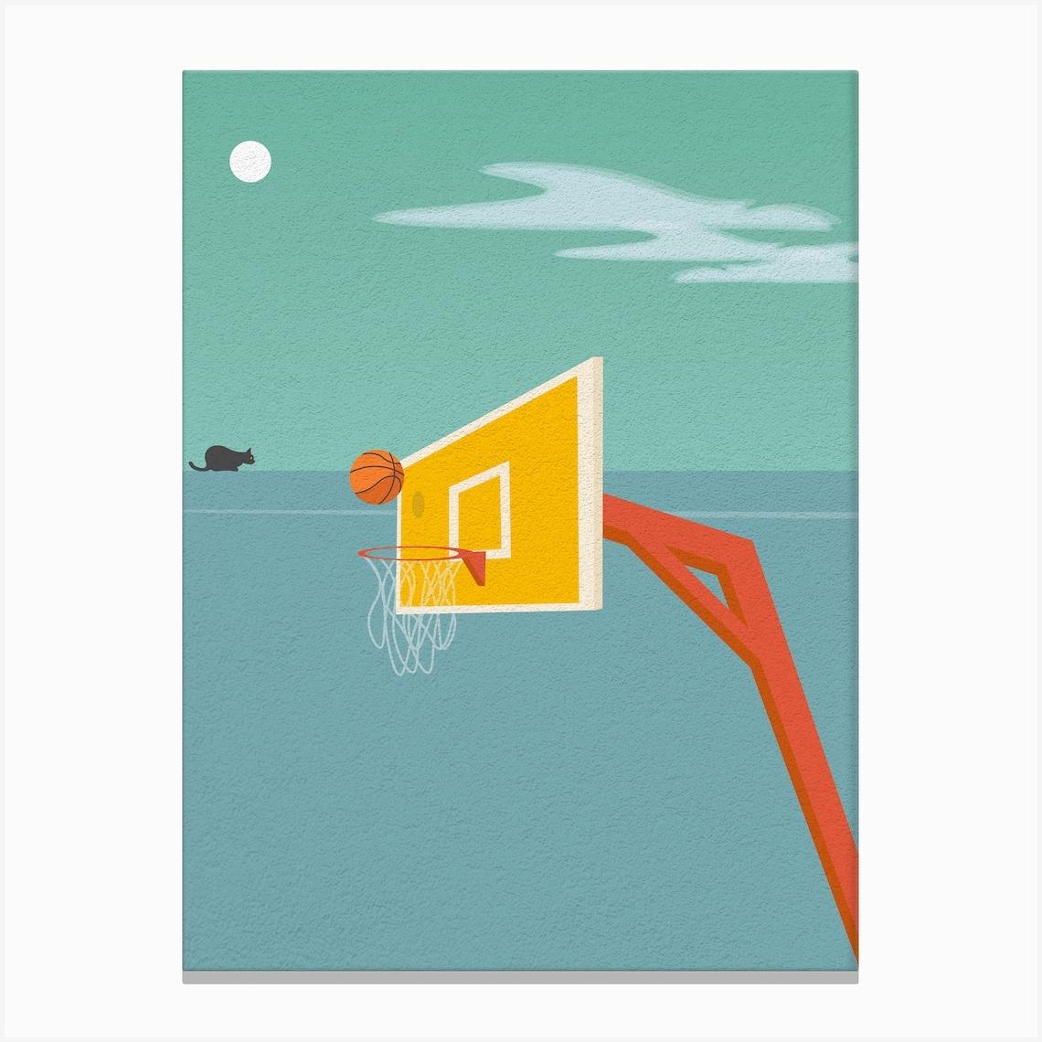 Basketball Hoop Canvas Print by RAPart