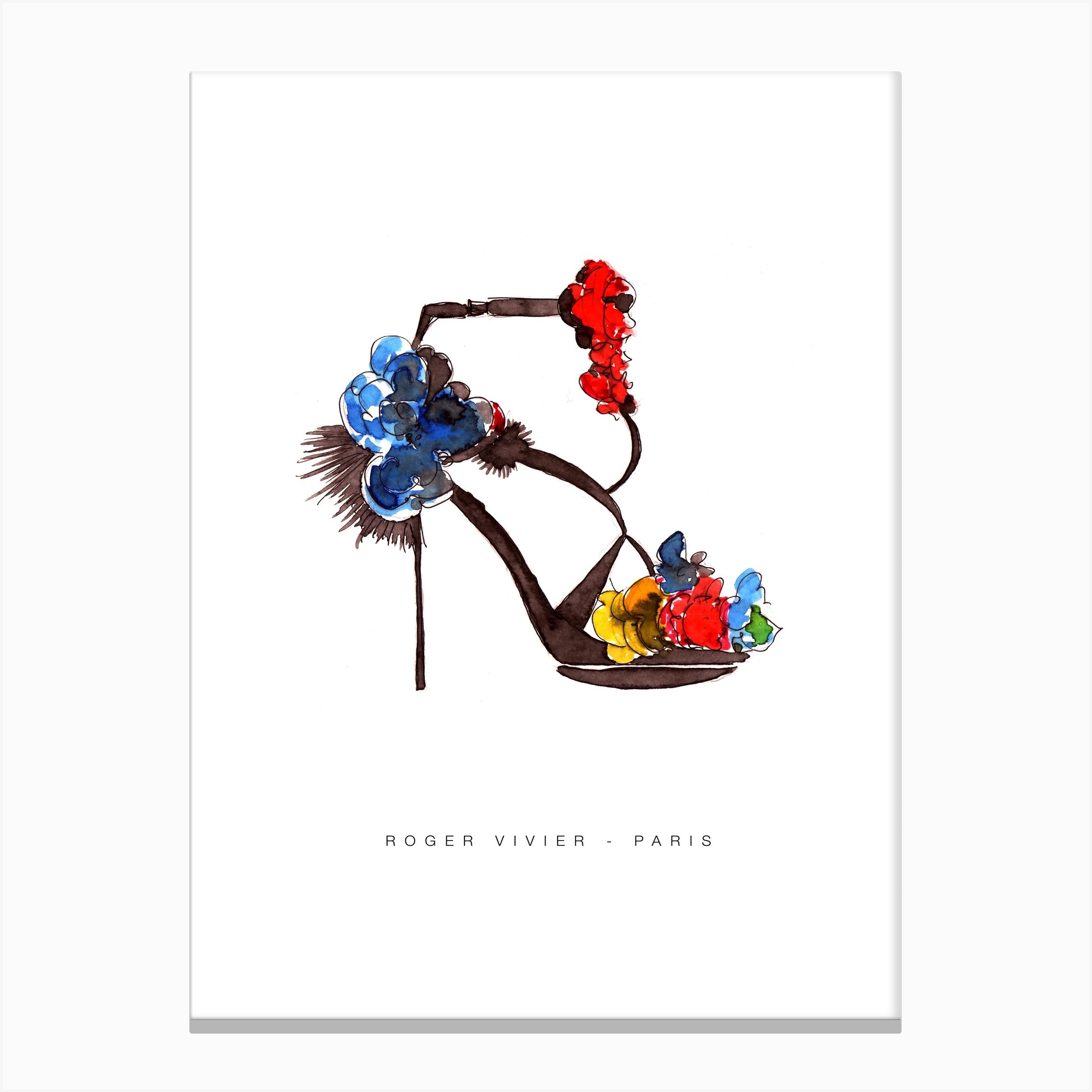 Roger Vivier Canvas Print by Mercedes Lopez Charro