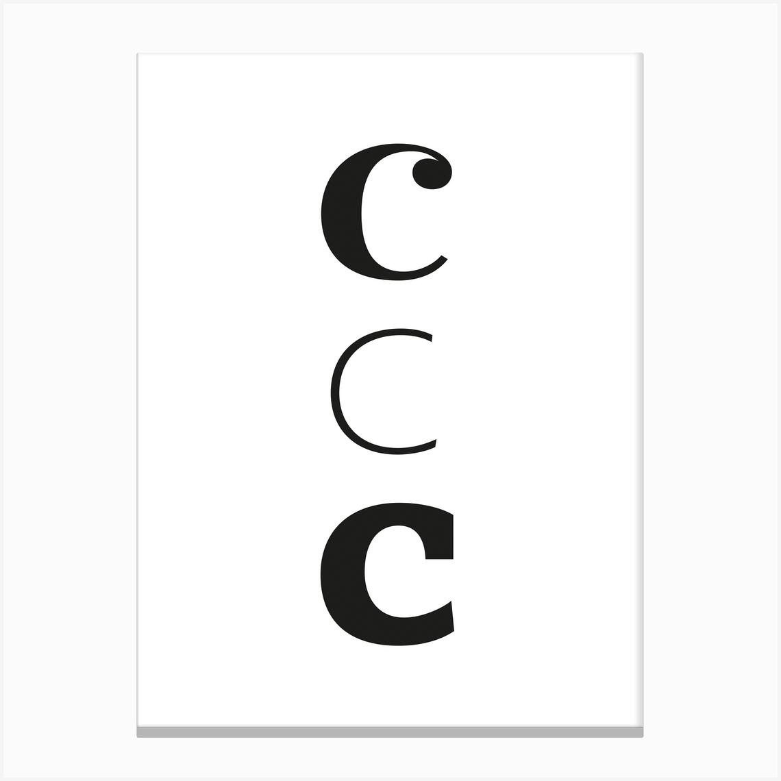ccc Canvas Print by petiteCAPS
