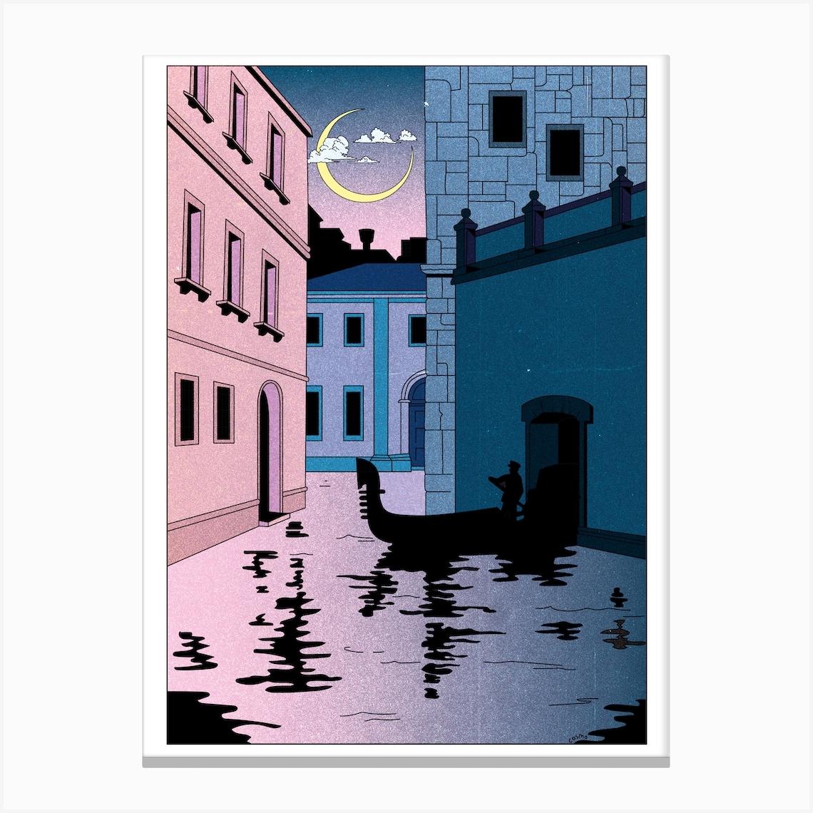 Venezia Canvas Print by Cosmo Illustrator