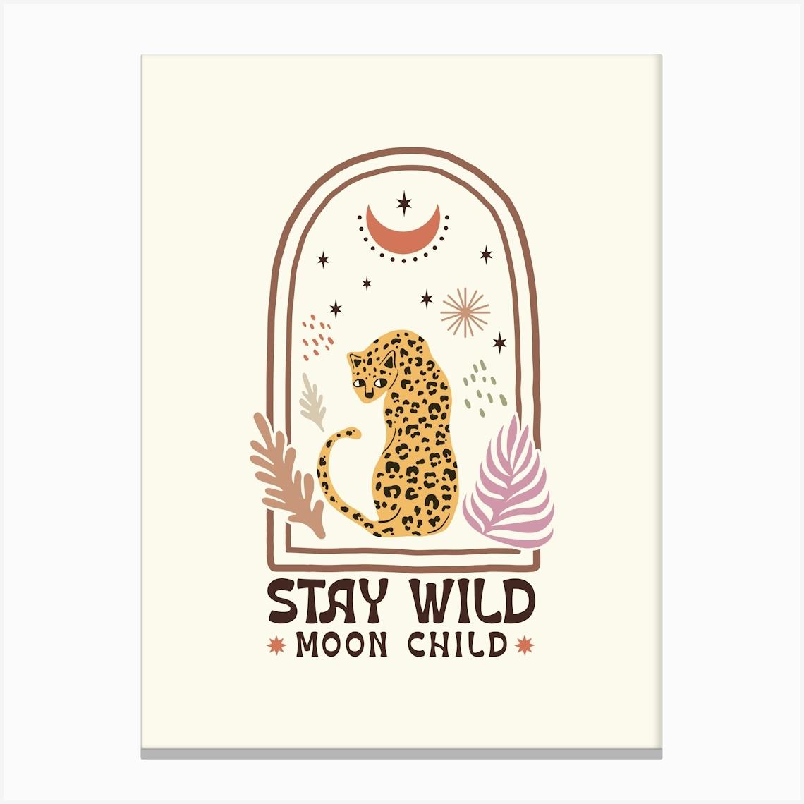 Bohemian Leopard Print Poster, Animal Print Wall Art, Leopard Pattern Decor, Unique Leopard Art Canvas Print by SplishSplashLab