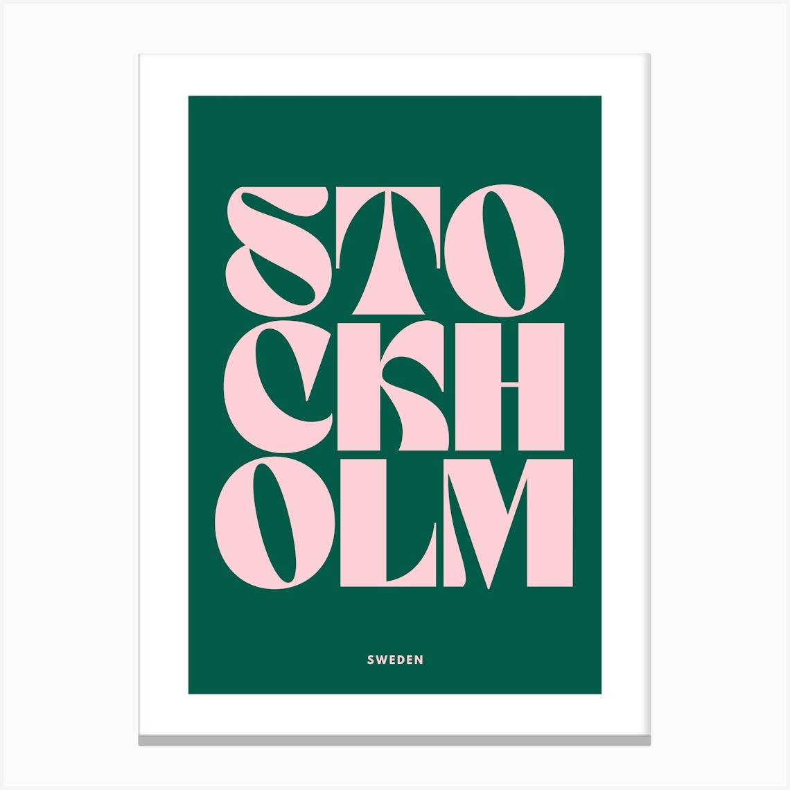 Stockholm 1 Canvas Print by MRHWALLPRINTS