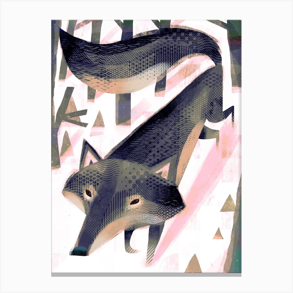 Wolf Canvas Print by Gareth Lucas Art
