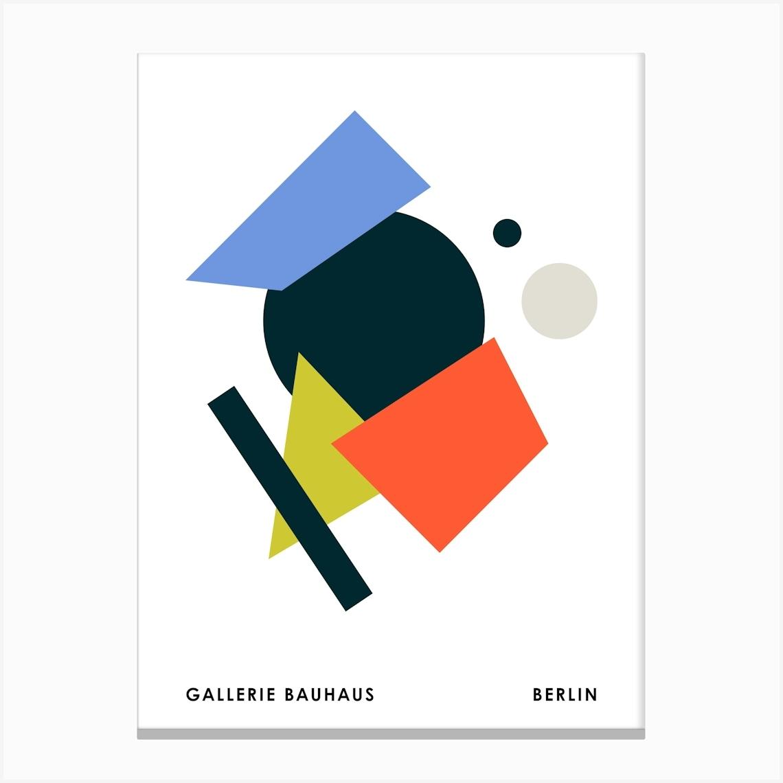 Bauhaus Exhibition Poster 11 Canvas Print by Vivid Pear