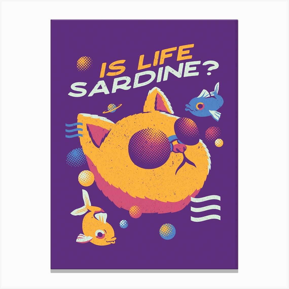 Vaporwave Cat Canvas Print by Tobias Fonseca