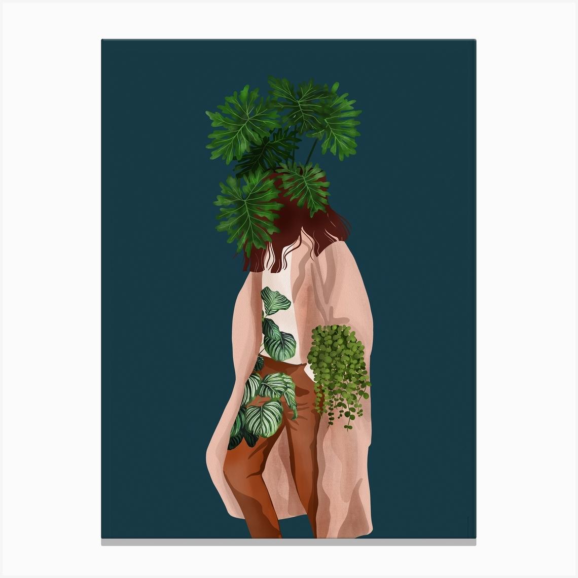 Reese Canvas Print by Gush Art Studio