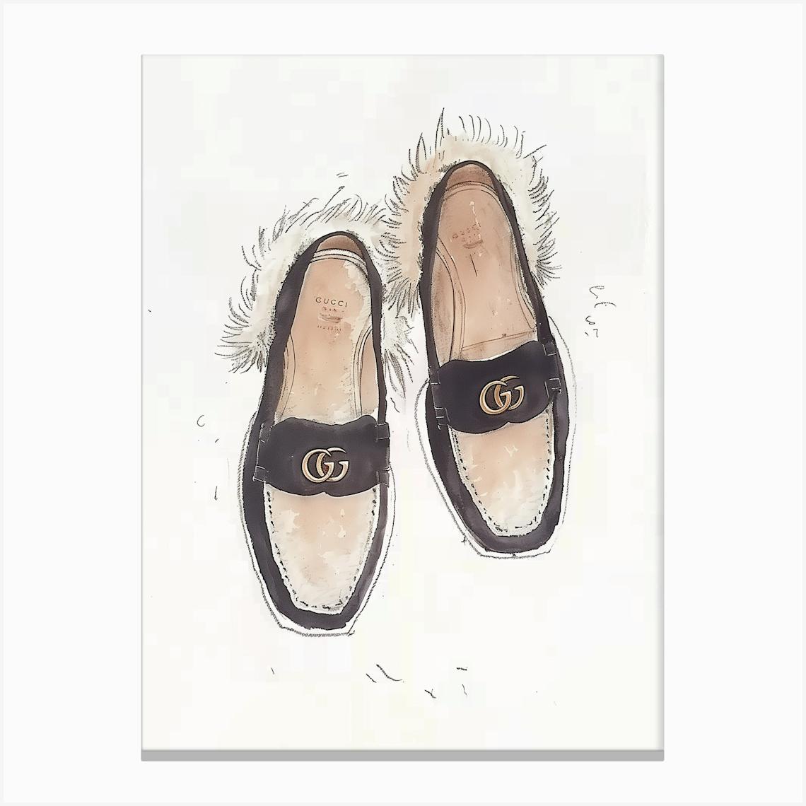 Gucci Loafers Canvas Print by AST prints