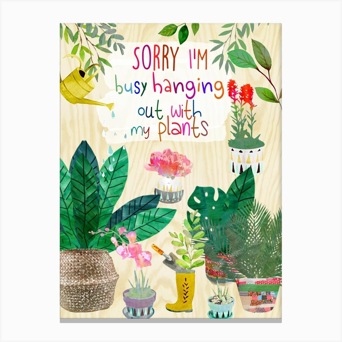 Hanging out Canvas Print by GreenNest