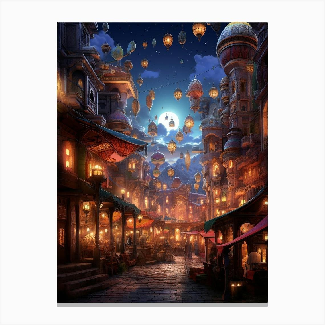 Grand Bazaar Kapal Pixel Art 8 Toile