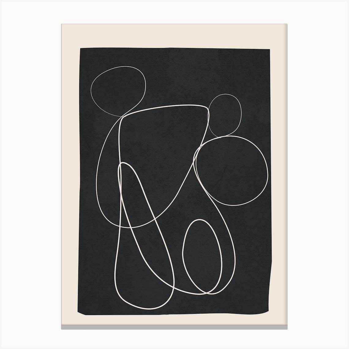 Abstract Soft Lines 1 Canvas Print by City Art