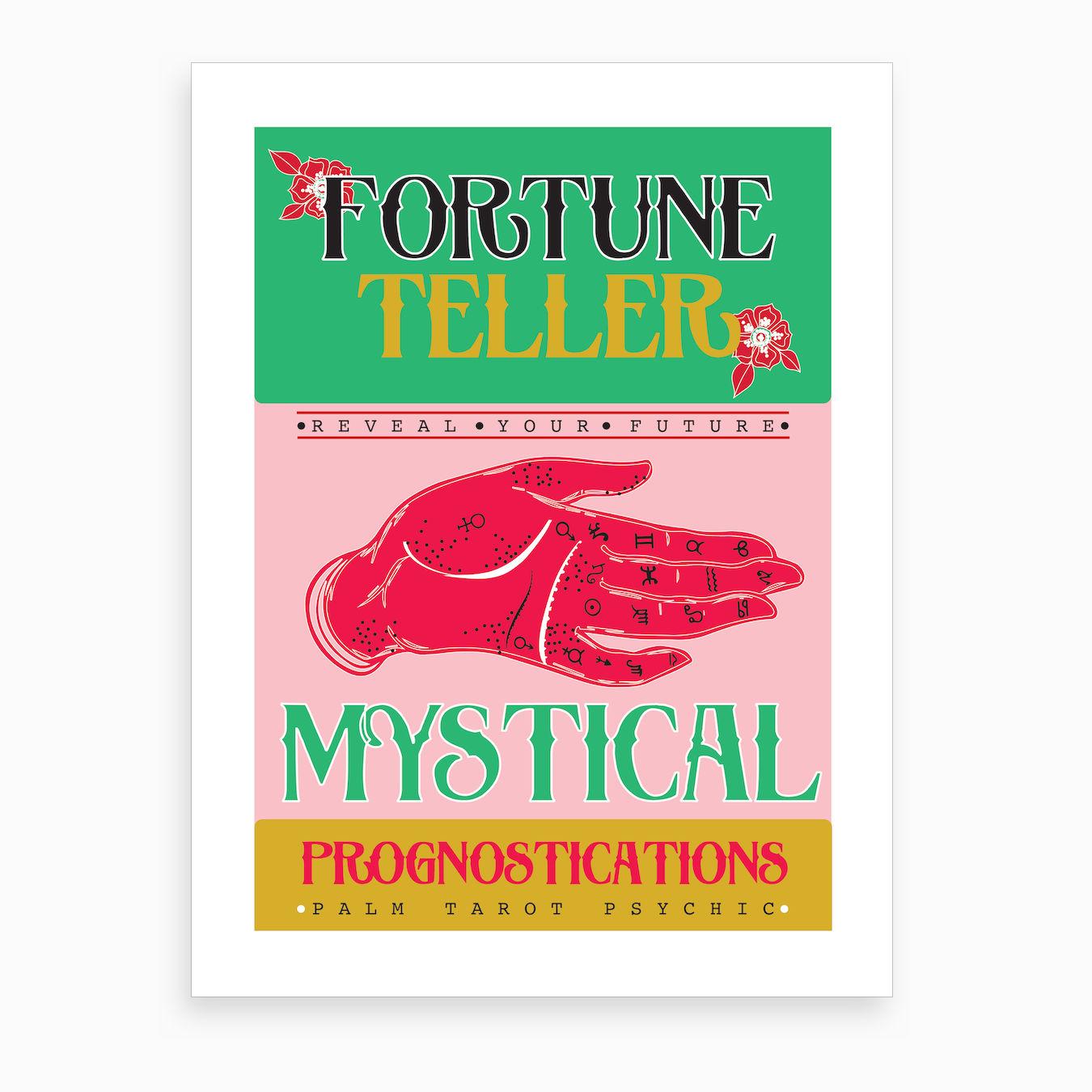 Fortune Teller Art Print by Girl Visual